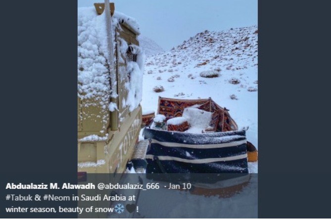 снег саудовская аравия